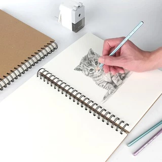 Sổ Tay Vẽ Phác Họa A3, A4, A5 - Sketchbook Lò Xo Vẽ Chì, Marker, Màu Dạ 160gsm, 180gsm [SỔ VẼ]