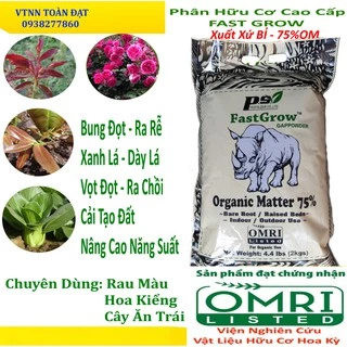 Phân hữu cơ cao cấp nhập khẩu Bỉ 2kg - Phân bón hữu cơ Chuyên dùng cho Hoa Hồng, Cây Kiểng và Rau Màu