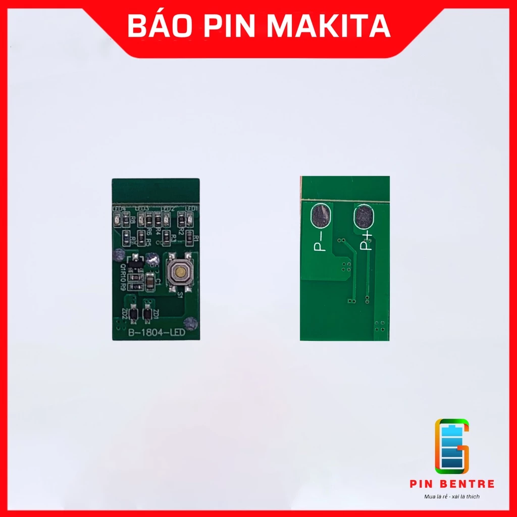 Mạch báo Pin 4S - 5S cho vỏ pin Makitaa loại Led báo Ngang [PBT247]