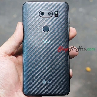 Skin Dán Mặt Sau Lưng Vân 3D Carbon LG V30 - LG V35