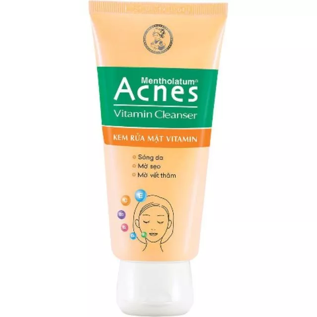 Kem rửa mặt sáng da  Acnes Vitamin 25g 50g 100g