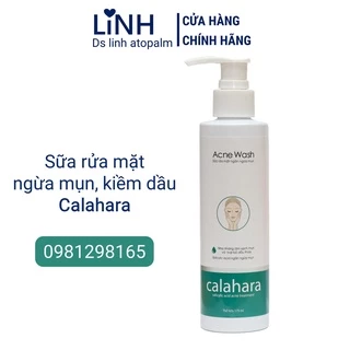 Sữa rửa mặt Calahara Acne Wash chăm sóc da dầu, da mụn