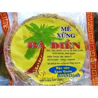 Combo 6 gói mè xửng Bà Điền 1200gr (200gr/gói) - đặc sản Tam Quan, Bình Định