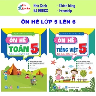 Sách - Combo Ôn Hè Toán và Tiếng Việt 5 - Dành cho học sinh lớp 5 lên 6 (2 cuốn)