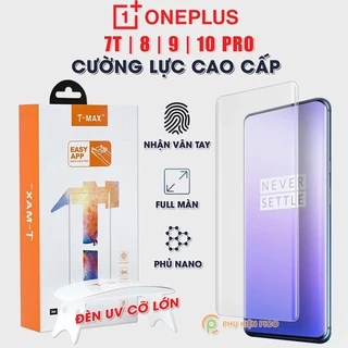 Kính cường lực Oneplus 7T Pro / Oneplus 10 Pro / Oneplus 11 đèn UV cỡ lớn T-Max - Dán màn hình Oneplus 7T Pro