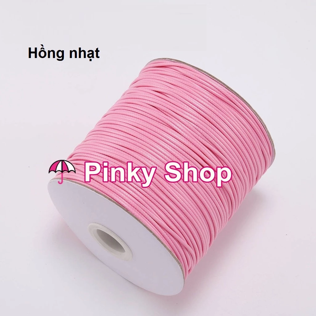 Dây sáp bóng 1m size 1.5mm loại xịn bóng đẹp làm vòng tay, vòng cổ, dreamcatcher, nguyên liệu handmade Pinky Shop