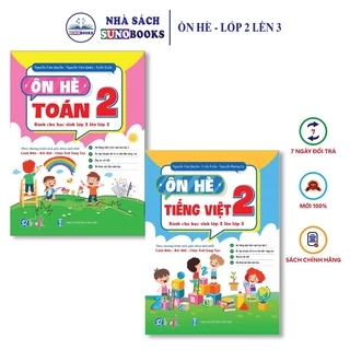 Sách - Combo Ôn Hè Toán và Tiếng Việt 2 - Chương Trình Mới - Dành cho học sinh lớp 2 lên 3 (2 cuốn)