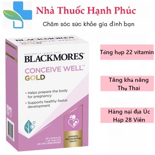 Viên Uống Bổ Trứng Blackmores Tăng Khả Năng Thụ Thai - Blackmores Conceive Well Gold thuộc thương hiệu Blackmores Úc