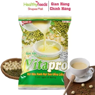 Bột đậu xanh hạt sen Vitapro 450gr thanh nhiệt giải độc hỗ trợ chứng mất ngủ