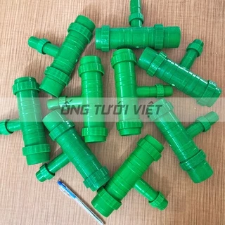 [COMBO 10 CÁI] Tê nối giảm ống mềm phi 49 ra 27 có đai giữ | Phụ kiện ống mềm dùng cho hệ thống tưới