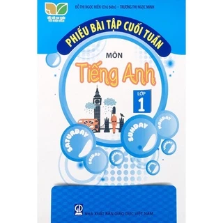 Sách - Phiếu bài tập cuối tuần môn Tiếng Anh lớp 1