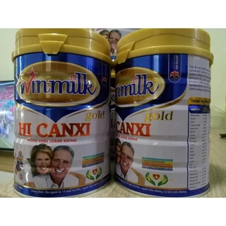 Sữa hi-canxi dành cho người già loãng xương, người bị tiểu đường - Sữa bột winmilk hi canxi 900g