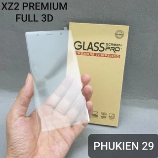 [Sony XZ2 Premium] Kính cường lực FULL màn viền cong Glass Pro+ 9H