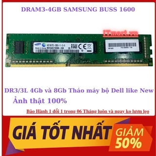 Ram PC máy bàn DDR3  hoặc DDR3L, 8Gb và 4Gb bus 1600 1333- ram tháo máy đồng bộ HP,Dell,chuẩn Mỹ, bảo hành 3 năm