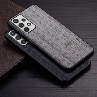 Ốp Lưng Cho samsung Galaxy a52 A72 A42 A32 5g Họa Tiết Gỗ Tre Da Vỏ Điện Thoại Sang Trọng coque Cho samsung a52 5g case capa