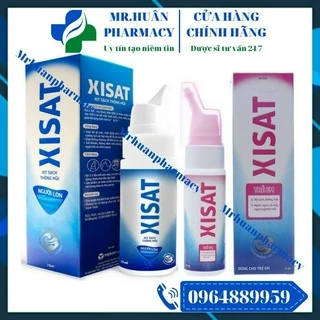 Nước muối biển sâu Xisat - Xịt sạch, thông mũi, ngăn ngừa ngạt mũi, sổ mũi