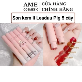 Son Kem Lì Mềm Mịn Mướt Môi Set 5 Cây Son Môi Nội Địa Trung Quốc Chính Hãng Leaduu Hồng Dễ Thương Giá Rẻ  AME SHOP