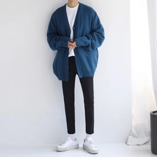 [SẴN ĐEN L] Áo Cardigan len nam Kaito style Hàn Quốc