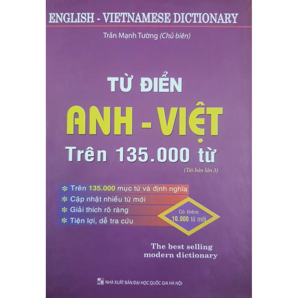 Sách - Từ điển Anh - Việt (Trên 135.000 từ)