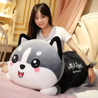 Mèo Bông Husky Siêu To Khổng Lồ, Siêu Dễ Thương - Gấu Bông Dễ Thương - Gấu Xinh - G32