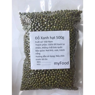 Đỗ xanh/Đậu xanh nguyên hạt (làm giá đỗ tỉ lệ nảy mầm cao) gói