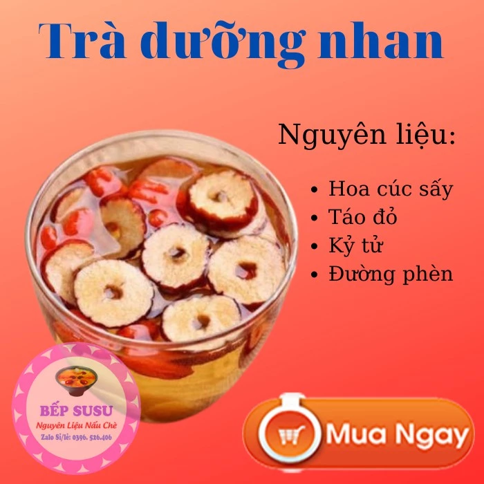 Set TRÀ DƯỠNG NHAN hoa cúc kỷ tử táo đỏ nấu được 5 chai 330ml cho gia đình