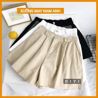 Quần Sooc Nữ ♥️ Freeship ♥️ Quần Short KaKi Ống Rộng Kiểu Hàn Quốc Siêu Hot Siêu Xinh