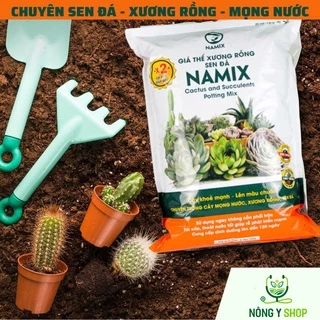 Đất trồng sen đá Namix túi 5dm3(~2kg), giá thể trồng nha đam xương rồng, cây mọng nước