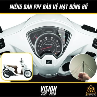 Miếng Dán PPF Bảo Vệ Mặt Đồng Hồ Cho Xe Vision 2015 - 2020 Film Decal Trong Suốt Dán Đồng Hồ Xe Máy Chống Nước Siêu Bền