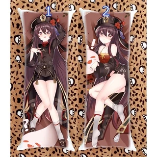 Gối ôm dài anime manga game hu tao genshin impact 1mx40cm M0102