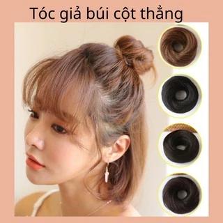 Tóc giả búi 😍FREESHIP😍 búi cột thẳng tóc giả