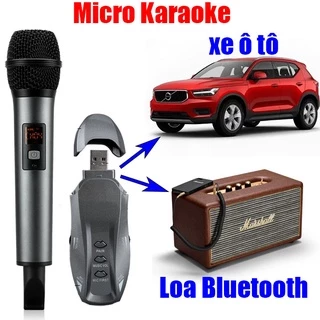 Micro Không Dây Có Echo và Bluetooth K18V BX7, Dùng Cho OTO, Loa Bluetooth