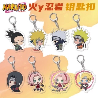 Móc Khóa Bằng acrylic Hình Anime Naruto Uzumaki Kakashi Haruno Sakura