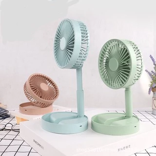 Quạt mini tích điện để bàn gấp gọn tiện dụng 3 cấp độ thời gian sử dụng tới 6 tiếng phân phối bơi cleverhome