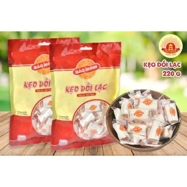 KẸO DỒI LẠC BẢO MINH TÚI 220G