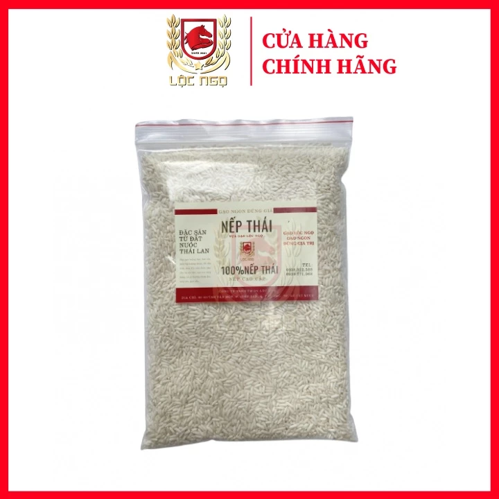 Gạo Nếp Thái Lan Gói 500G Loại 1 Thơm Ngon - Túi Hút Chân Không