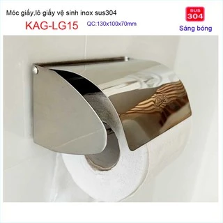 Hộp giấy vệ sinh trong toilet, hộp đựng giấy vệ sinh inox SUS304 KAG-LG15