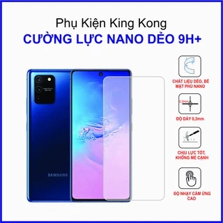 Dán cường lực Samsung S10 Lite ,  cường lực nano dẻo 9H+