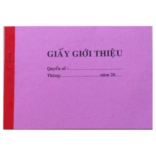 Giấy giới thiệu 13x 19cm