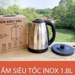 Bình đun nước siêu tốc inox, ấm đun nước, bình siêu tốc 1.8 lít