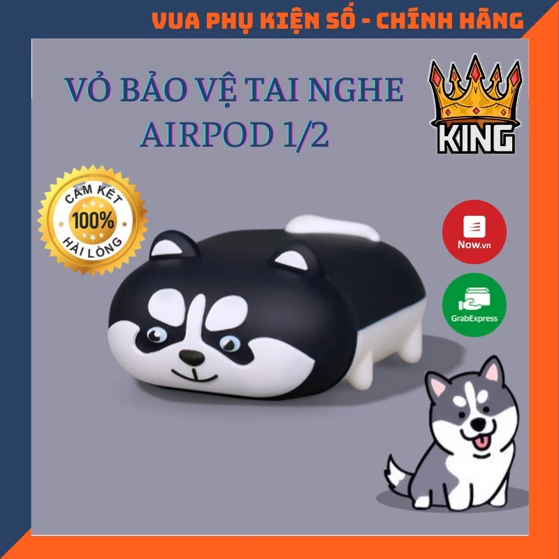 Bao airpod 🦨🦨🦨  chó Husky cho airpod 1/2/pro
