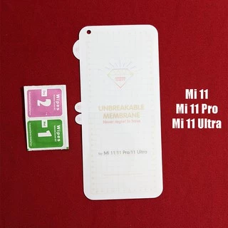 Miếng dán PPF chống xước màn hình Xiaomi Mi 11 - Mi 11 Pro - Mi 11 Ultra