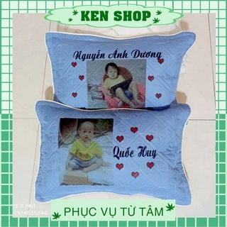 Gối in theo yêu cầu (có ruột) màu dương