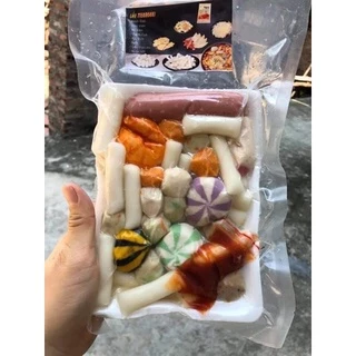 set lẩu tokbokki hàn quốc 500gr💥SIÊU NGON💥kèm sốt đầy đủ tiện lợi