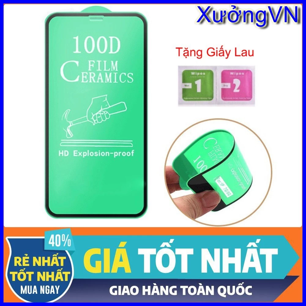 Cường lực dẻo 100D Oppo  A5 A9 2020 A53 A57 A15 A54 A55 A74 A3s A5s F7 F9 F11 pro Reno 4 5 A52 A92 A57 2022 Reno 2 2f 8