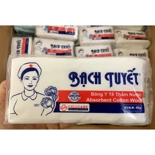 Bông Bạch Tuyết y tế sơ cứu vết thương 45gr/ gói