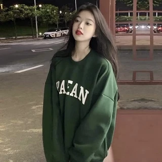 Áo nỉ sweater nam nữ ,áo hoodie nỉ bông 2 lớp studio 1996 dày đẹp in chữ PAEAN