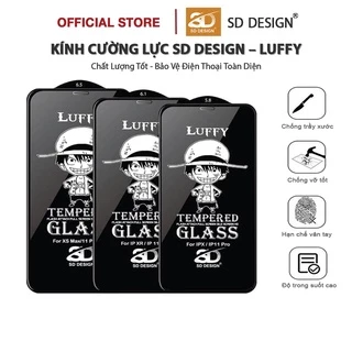 Kính cường lực iPhone Full Màn Luffy SD DESIGN ip 6/6s plus/7/7plus/8/8plus/x/xr/xs max/11/11 pro/11 promax/12/12 promax