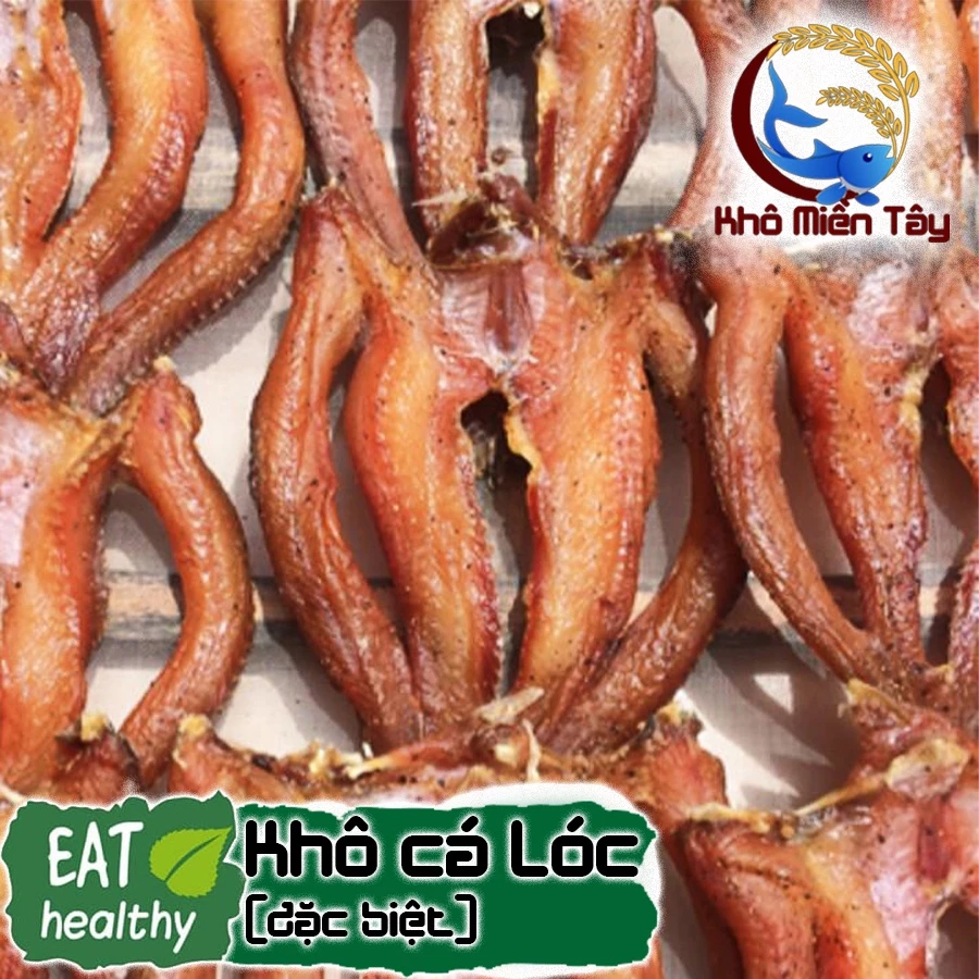 Khô Cá Lóc đồng (Loại 1)-Khô cá lóc 3 nắng,đủ nắng,vị vừa ăn,không chất bảo quản,vệ sinh-Đặc sản Miền Tây
