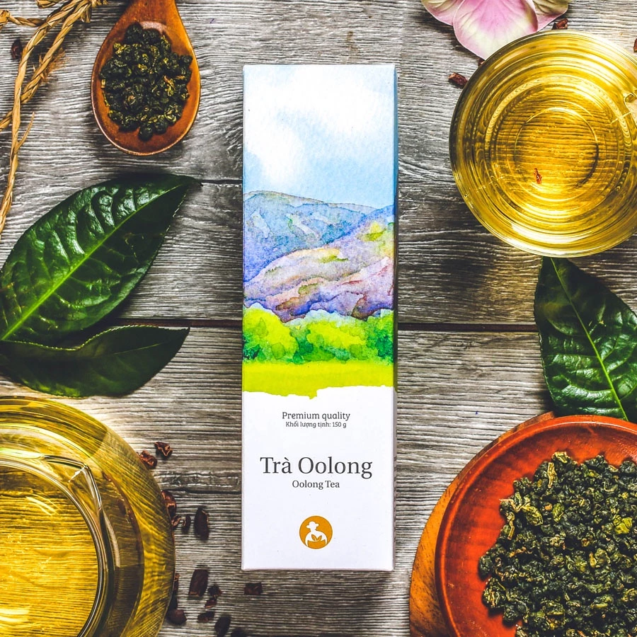 Trà oolong Langfarm - Trà oolong Cầu Đất thượng phẩm, uống hàng ngày tốt cho sức khoẻ